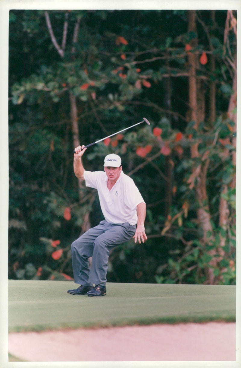 English golfer Nick Faldo - Vintage Photograph