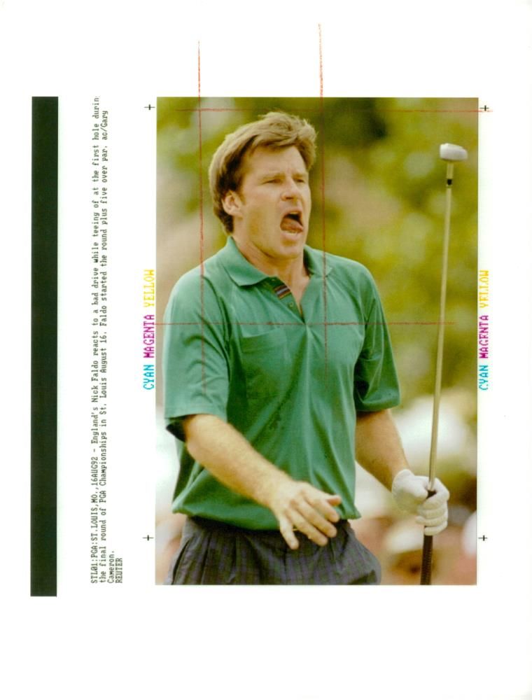 Nick Faldo English professional golfer. - Vintage Photograph