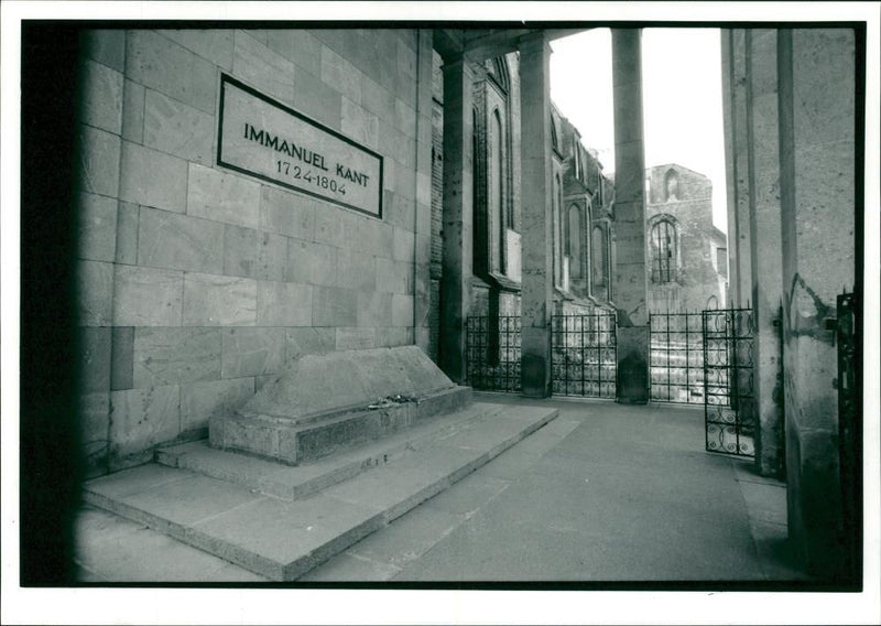 Russia: Kaliningrad: Tomb of Immanuel Kant. - Vintage Photograph