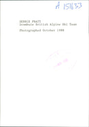 Debbie Pratt: british alpine ski team. - Vintage Photograph