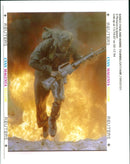 Thai marine jumps. - Vintage Photograph