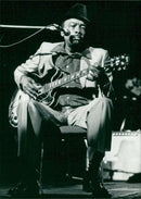 hooker john lee: us musicians. - Vintage Photograph