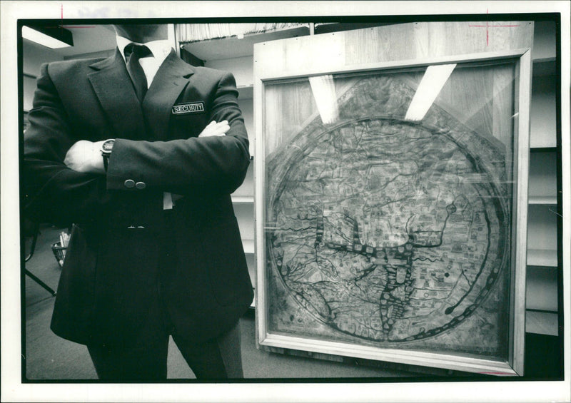 Mappa Mundi. - Vintage Photograph