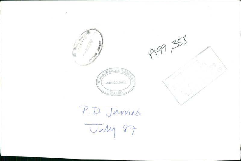 P. D. James Writer. - Vintage Photograph