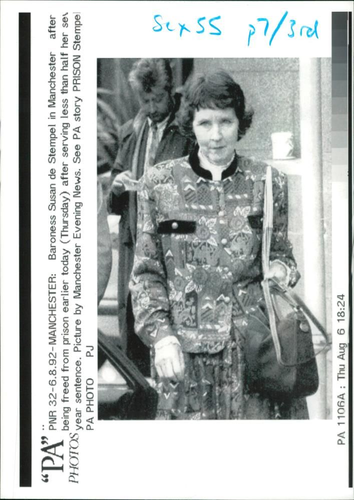 Barones Susan De Stempel Banon, - Vintage Photograph