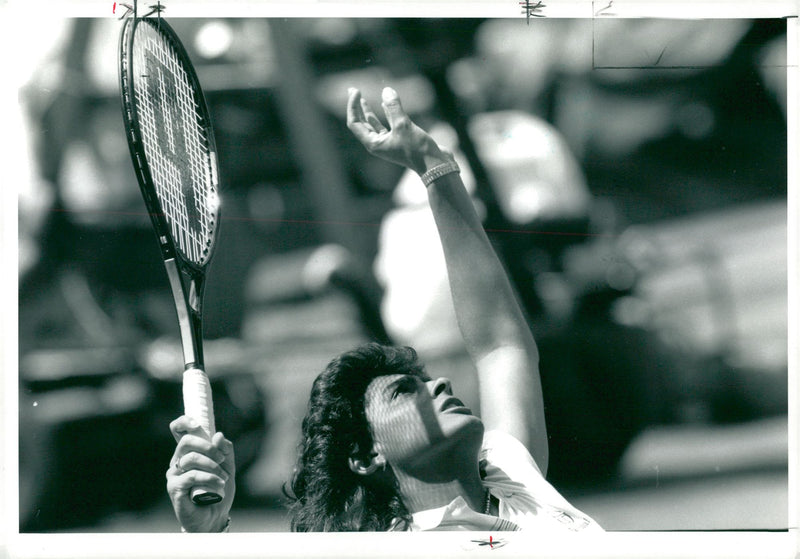 Gabriela Sabatini Argentine tennis player. - Vintage Photograph