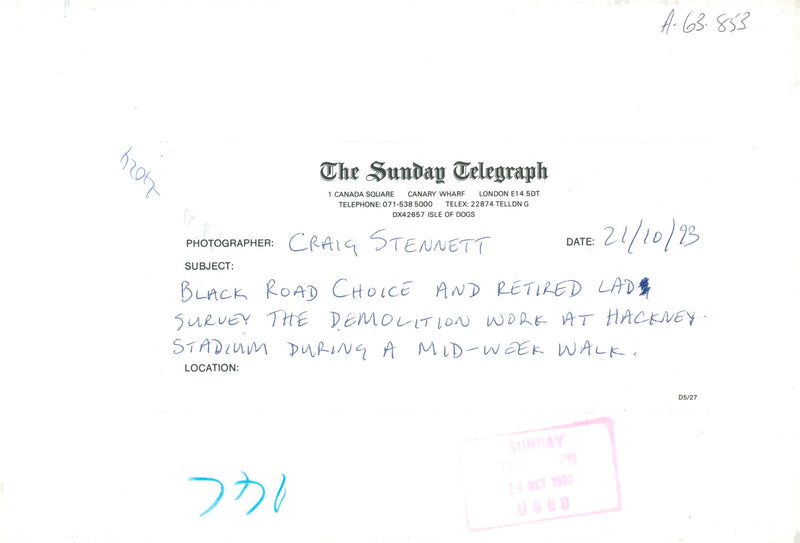 Greyhound Dog breed,Black Road. - Vintage Photograph