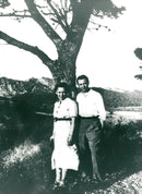 Jean Moulin with Laure. - Vintage Photograph