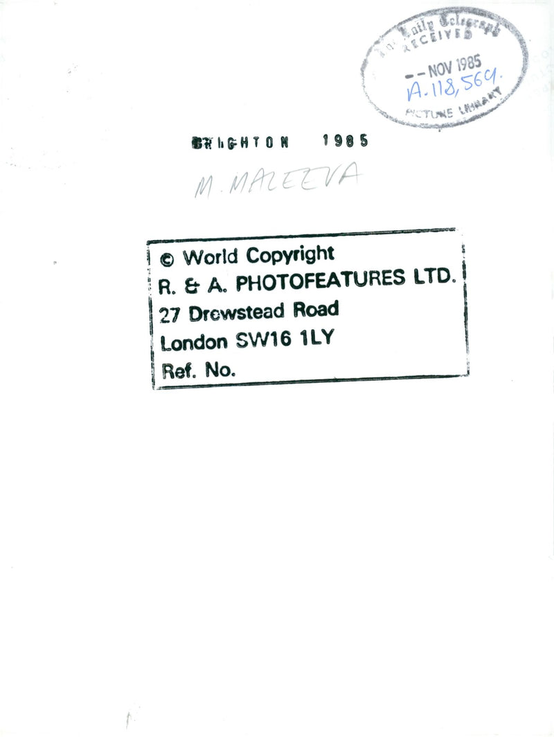 Maleeva Manuela. - Vintage Photograph