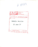 Maleeva Manuela. - Vintage Photograph