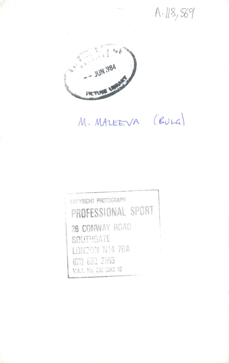 Maleeva Manuela. - Vintage Photograph