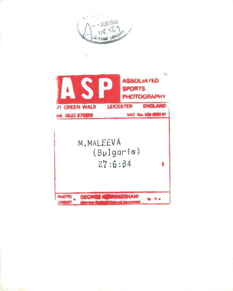 Maleeva Manuela. - Vintage Photograph