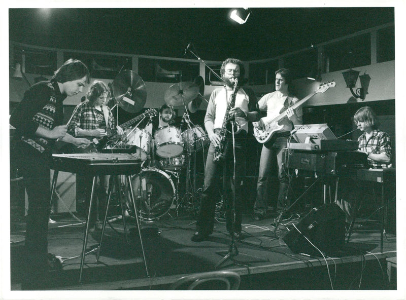 "Rock and So": the music group "Grain" - Vintage Photograph