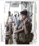 An Armed Sri Lankan Soldier. - Vintage Photograph