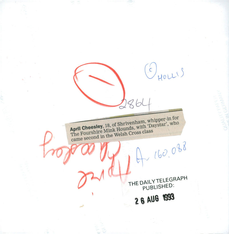 fashion model april cheesley. - Vintage Photograph