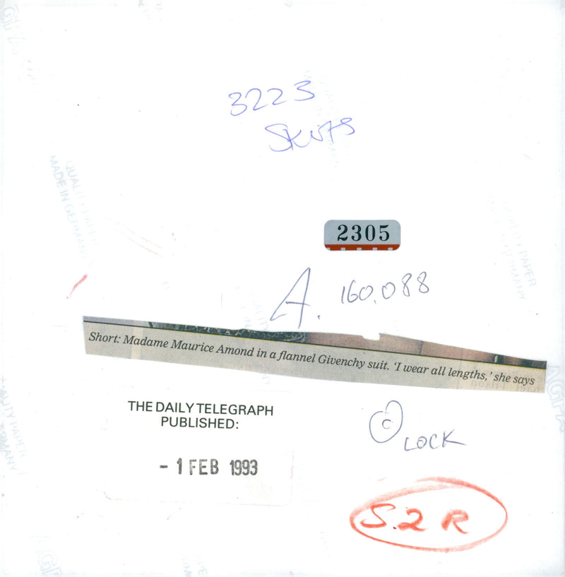 fashion model madame maurice amond. - Vintage Photograph