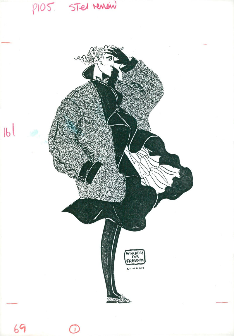 fashion model. - Vintage Photograph