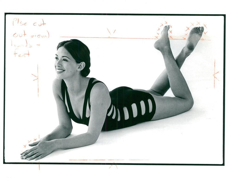 Fashion 1993 the right swimsuit. - Vintage Photograph