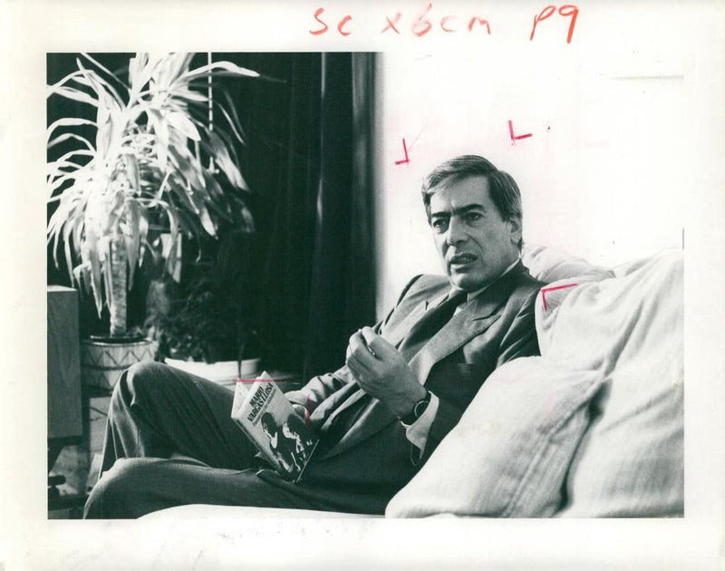 Mario Vargas Llosa. - Vintage Photograph