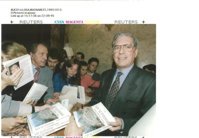 Mario Vargas Llosa. - Vintage Photograph