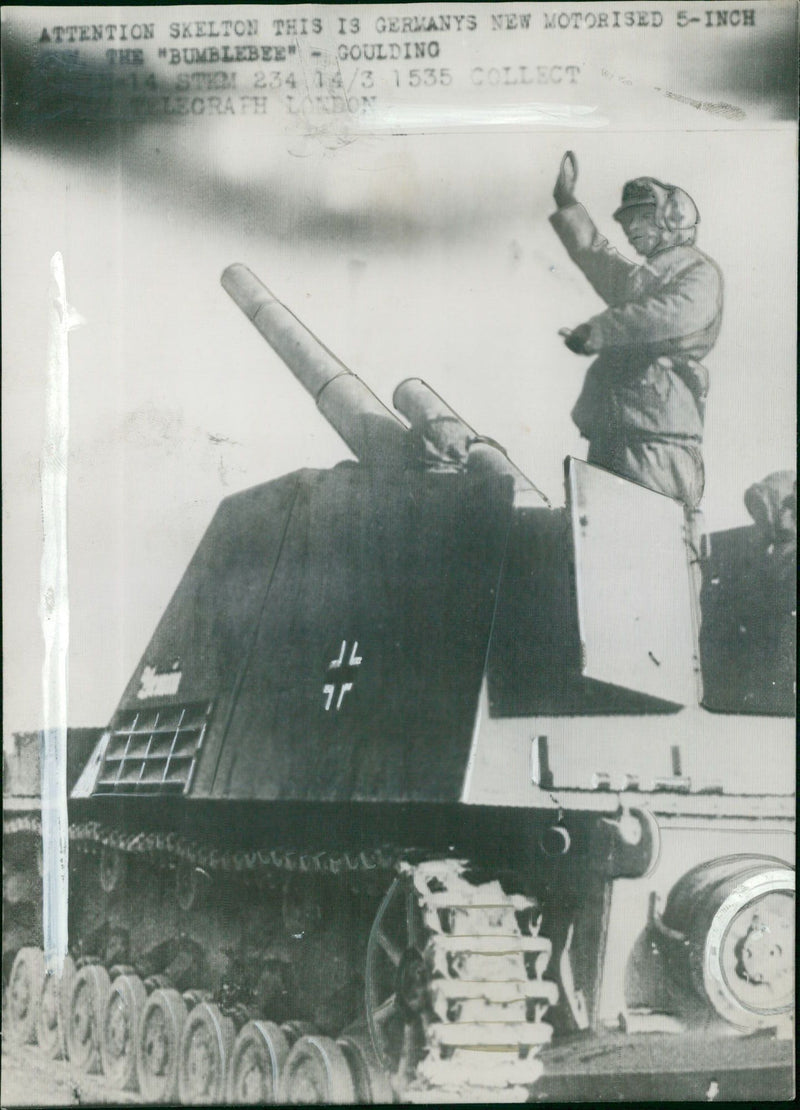 G.W.: Germany Bumblebee Gun. - Vintage Photograph