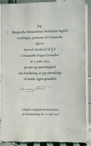 Princess Margrethe's signature on the Danish Constitution - Vintage Photograph