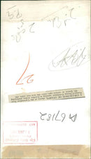 Elizabeth II and a collection of stamps. - Vintage Photograph