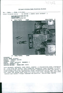 A palestinian with a palestinian flag a top the israeli army roadblock tower. - Vintage Photograph