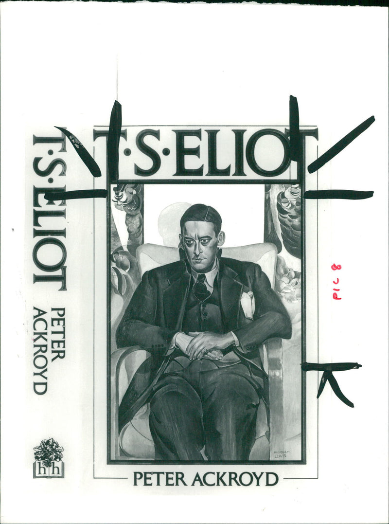 Ts elliot by Wyndham Lewis Writer. - Vintage Photograph