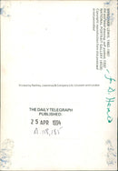 Wyndham Lewis Writerink and wash drawing. - Vintage Photograph