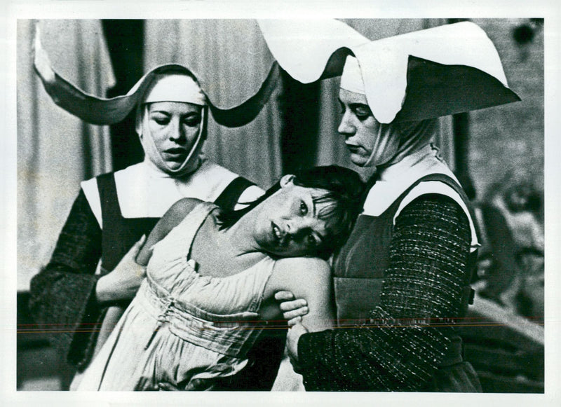 Peter Weiss play: "The Murder of Marat with Glenda Jackson - Vintage Photograph