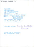 BjÃ¶rn Granath, Mia Benson and Christer Skeppstedt in the music theater "Table do you" in TV1 - Vintage Photograph