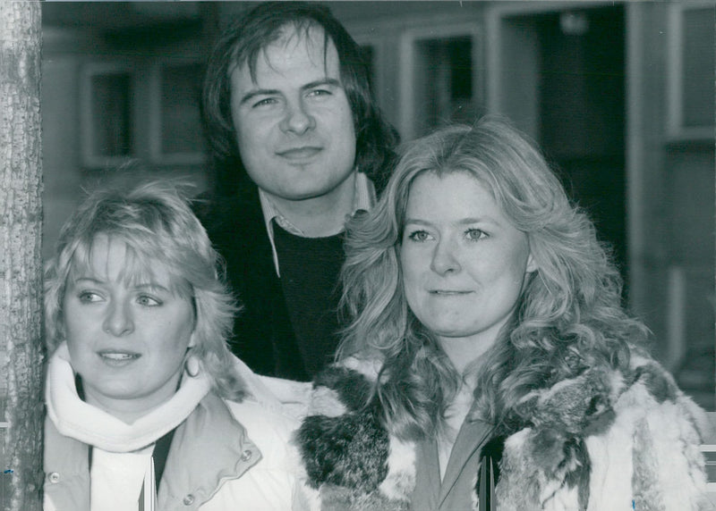 The music group Chips: Kikki Danielsson, Lasse Holm and Elisabeth Andreassen - Vintage Photograph