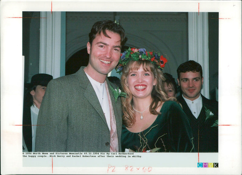 Nick Berry with Rachel Robertson. - Vintage Photograph