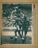 Charles Barkley with Nelson Sardinha. - Vintage Photograph