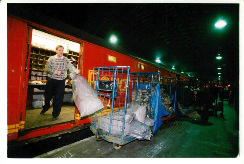 Royal Mail xmas Trains - Vintage Photograph