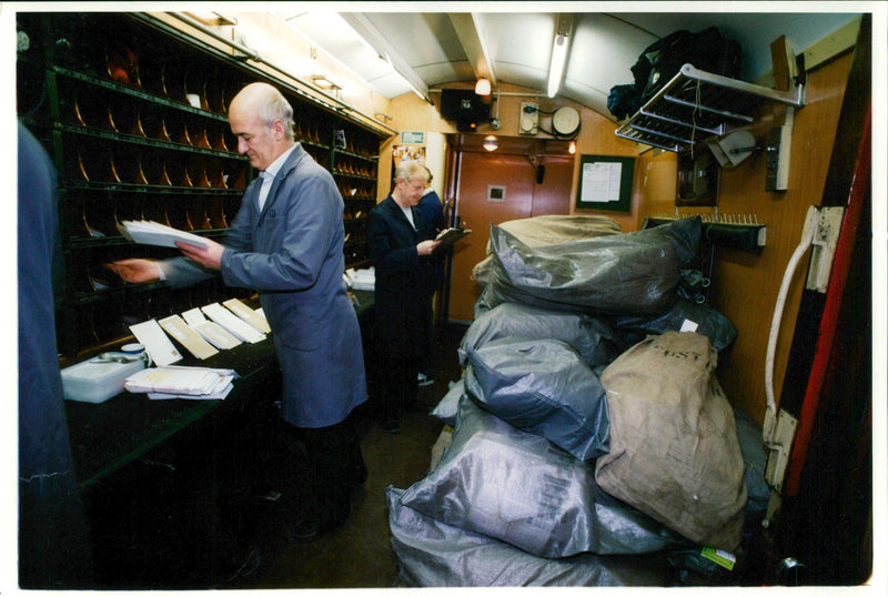Royal Mail xmas Trains - Vintage Photograph