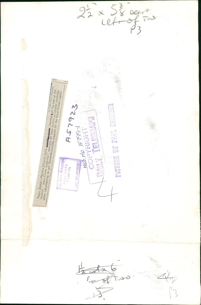 patricia ebigwei member of the cast of a musical. - Vintage Photograph