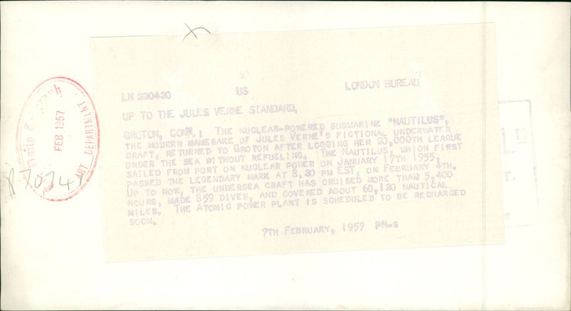 Up to the Jules verne standard. - Vintage Photograph