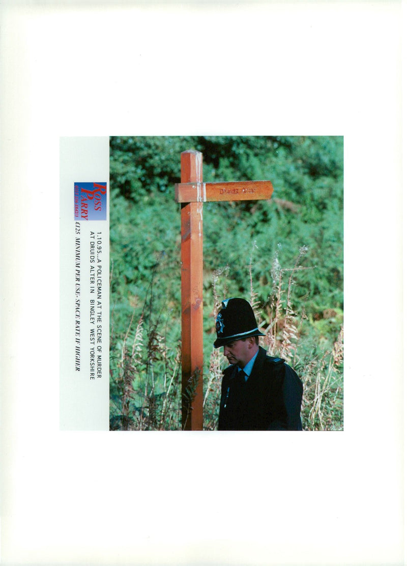 ZANI NOBANTU a police man at scene of the murder. - Vintage Photograph