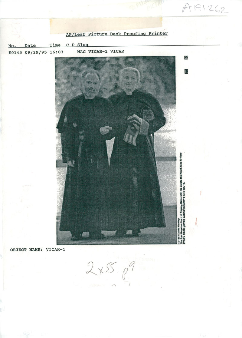 Such Rev Royston with his wife  tana riviera and three Dogs. - Vintage Photograph