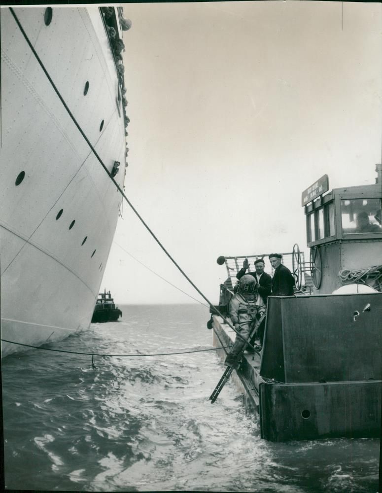 SS Olympia Ship - Vintage Photograph
