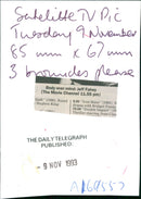 Jeff Fahey. - Vintage Photograph