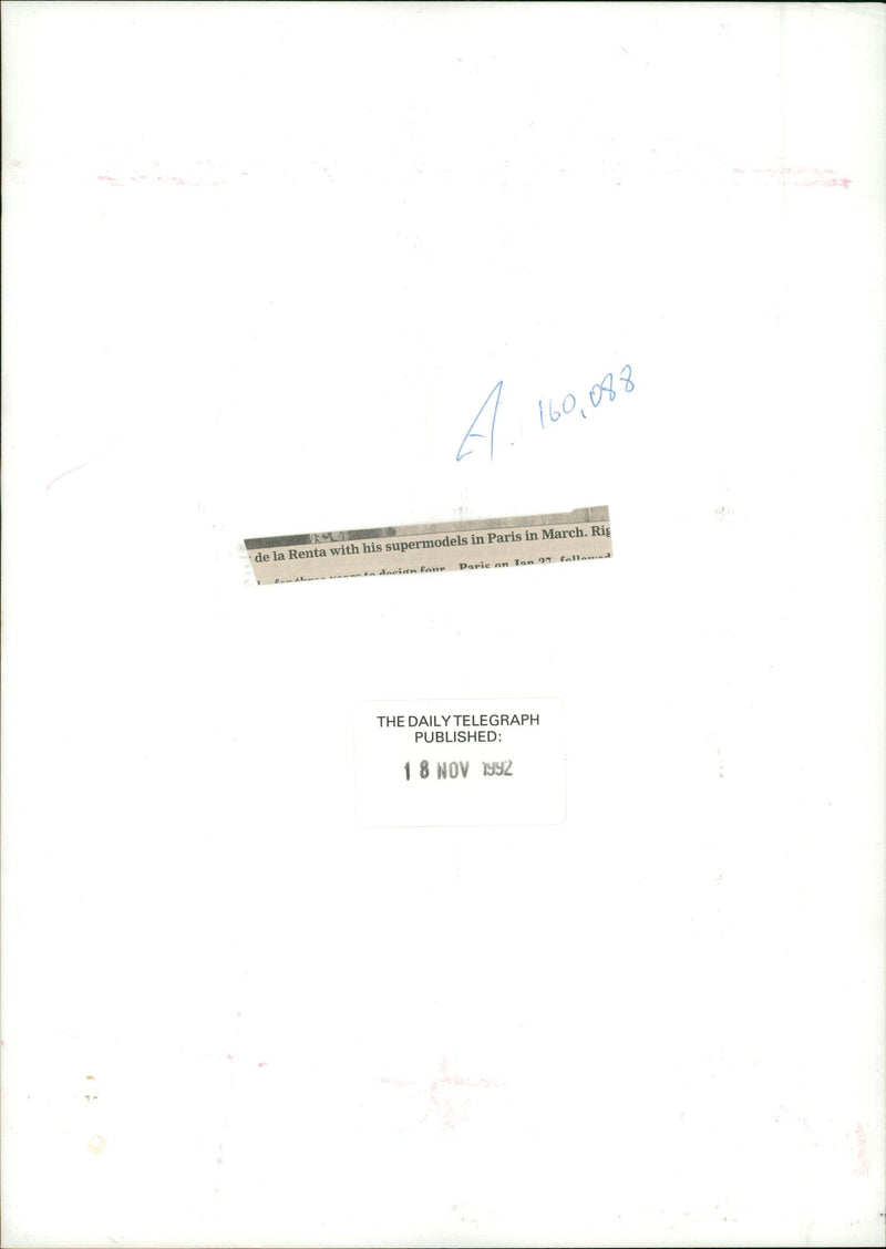 fashion 1990 super models in paris - Vintage Photograph