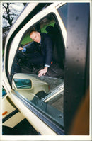 russell bulgin with Mercedes-Benz - Vintage Photograph