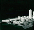 A model of proposed Canary Wharf. - Vintage Photograph