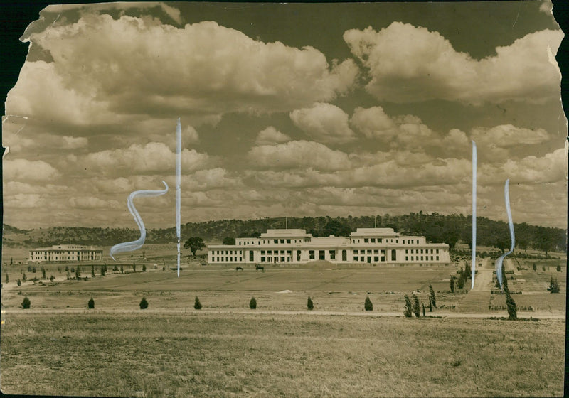 Australia canberra parliament house. - Vintage Photograph