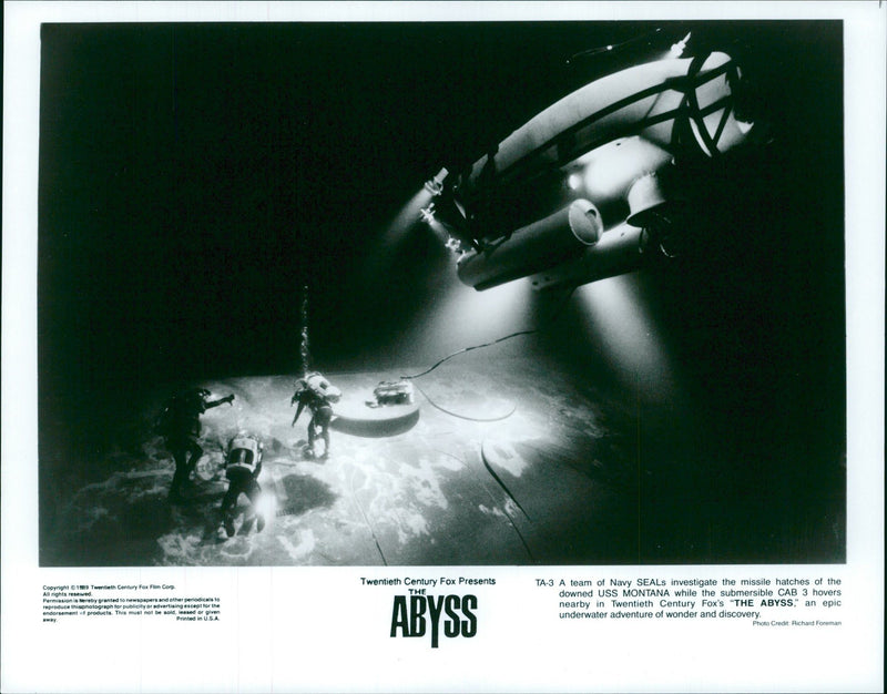 A team of  Navy  SEALs investigate  the missile. - Vintage Photograph