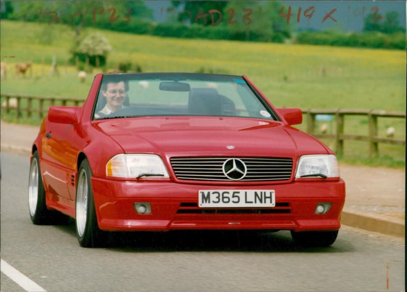 Motor car marcedes:Benz El60. - Vintage Photograph