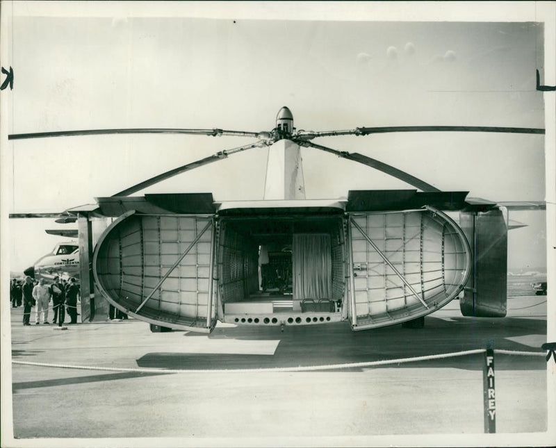 The rear of the Fairey Rotodyne. - Vintage Photograph